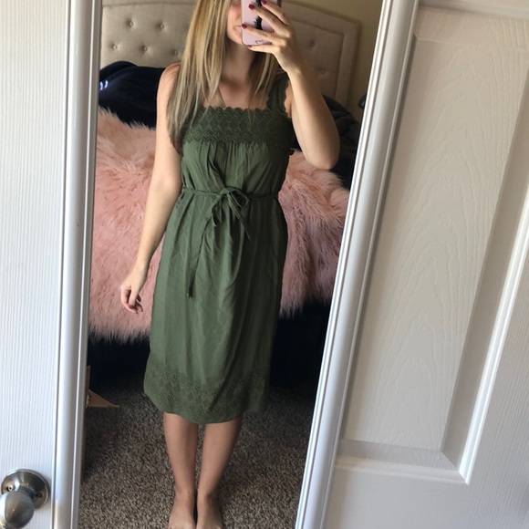 Old Navy Dresses & Skirts - Olive green midi dress